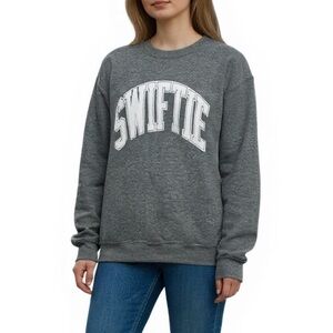 Taylor Swift SWIFTIE Graphic Crew Sweatshirt Gray‎ Shop Forward